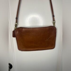 Coach Bonnie Cashin Vintage Small Brown Leather Shoulder Bag